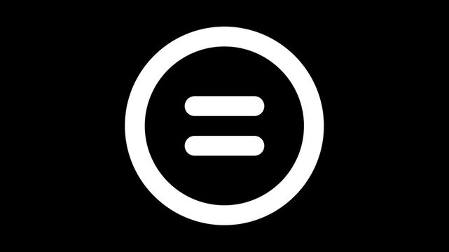 Menu icon animation on black background for navigation, UI design, app interface, dropdown, settings, modern, and interactive web elements.

