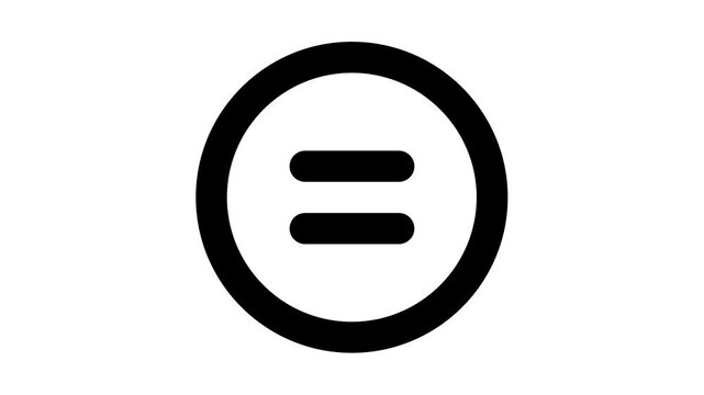 Menu button icon animation on white background for navigation, UI design, app interface, dropdown, settings, and modern web elements.

