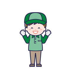 Fototapeta premium 配達員／男性 11