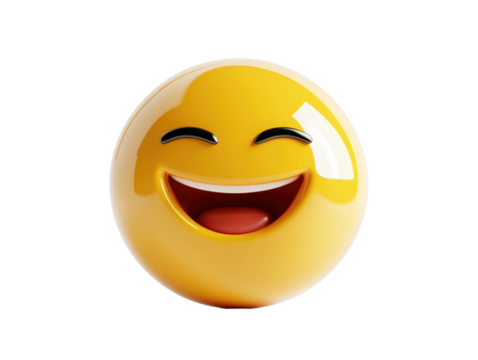Isolated Happy Laughing Emoji