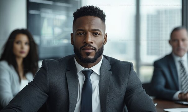 Corporate meeting on cost optimization with diverse professionals in a modern boardroom