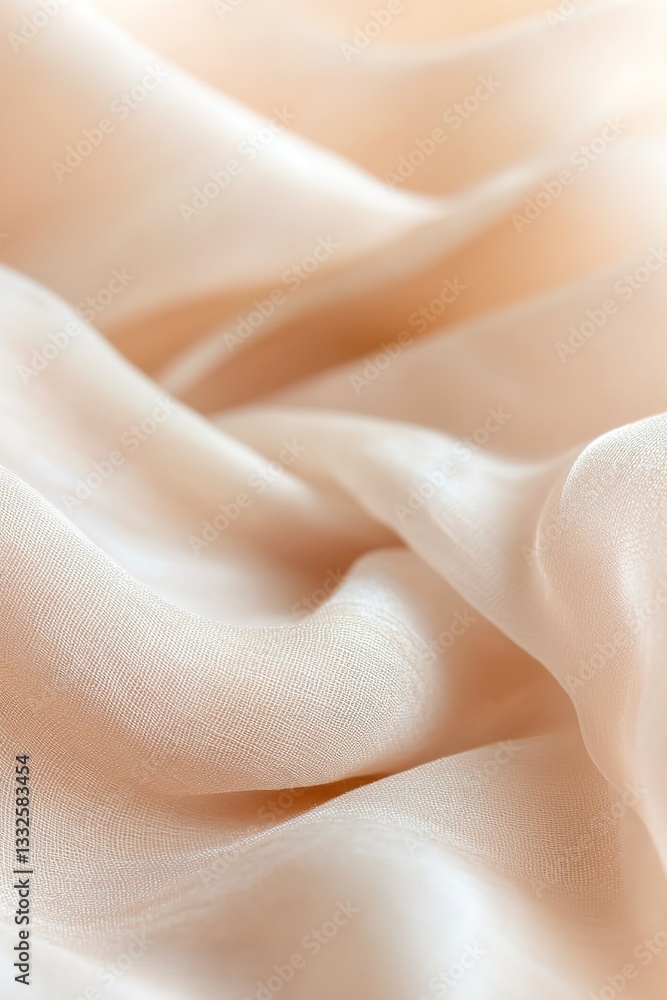Poster this artwork features a soft abstraction of woven linen in warm beige tones. the textured footer sea
