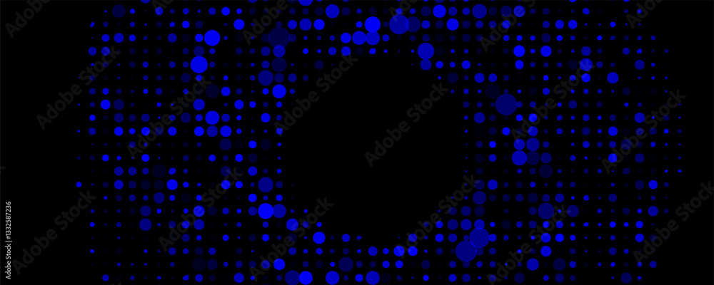 Poster light blue vector modern geometrical circle abstract background. dotted texture template. geometric 