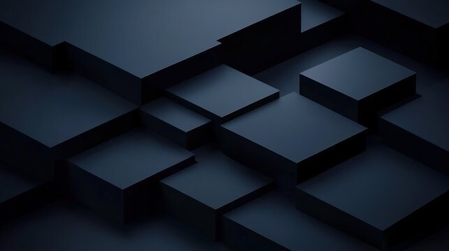 Fototapeta Abstract Dark Cubes Background