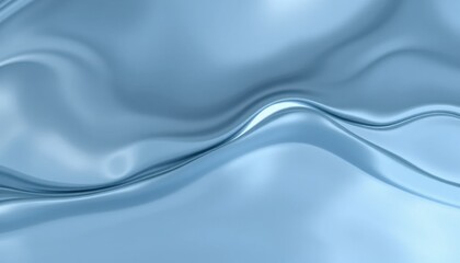Obraz premium Fluid Ripple of Ice Blue and Stormy Gray, Abstract Art, Digital Creation, Calm Environment, Close-Up View, Reflective Concept