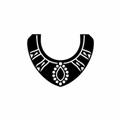 creative details Necklace Icon vector illustration