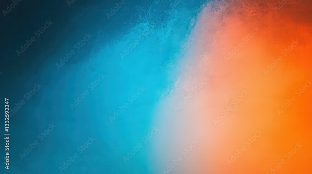 Poster a vibrant blue to orange gradient with subtle texture, perfect for a dynamic background