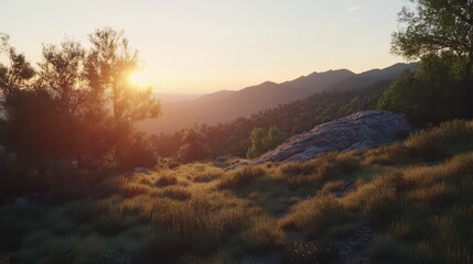 Sunset in the Mountains 8K 4K Photorealistic