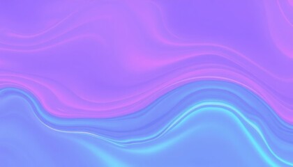 Fototapeta premium Floating Hologram of Smooth Lavender and Cyan Liquid, Abstract Art, Digital Artwork, Modern Design, Futuristic Concept