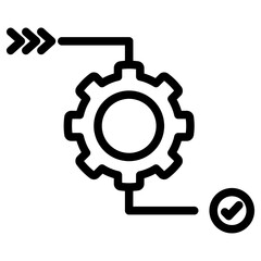 Process Outline Icon