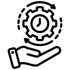 Efficiency Outline Icon