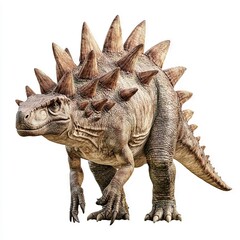 Fototapeta premium Photo of Dinosaur Stegosaurus isolated on white background