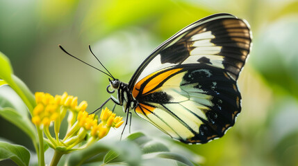 Fototapeta premium close-up of a butterfly on a flower
