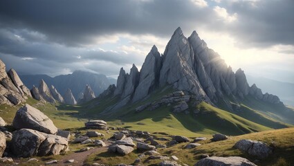 Dramatic Mountain Meadow.