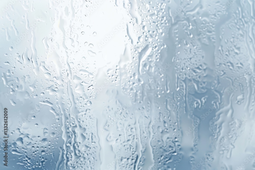 Poster sparkling clean glass surface with water droplets showcasing transparency and pristine clarity for w