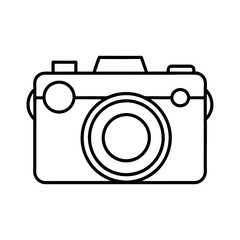 Vector digital camera icon illustration