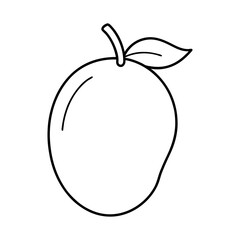 Vector illustration of a fresh apple and pear isolated on a white background