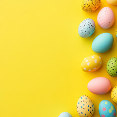 background concept with easter eggs 