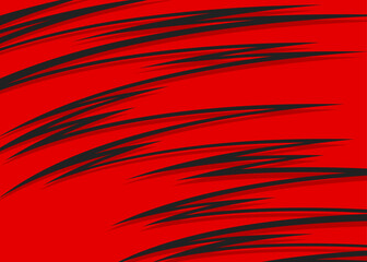 Abstract red background with curved spike line pattern