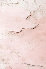 Obraz premium Textured surface with delicate cracks, showcasing soft pink hues