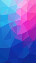 Fototapeta premium Abstract blue pink gradient polygon background, texture, pastel, rhombus
