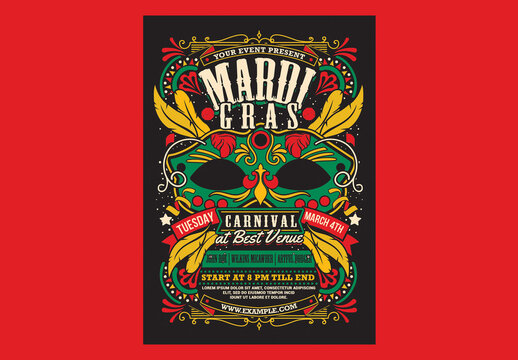 Mardi Gras Flyer Template