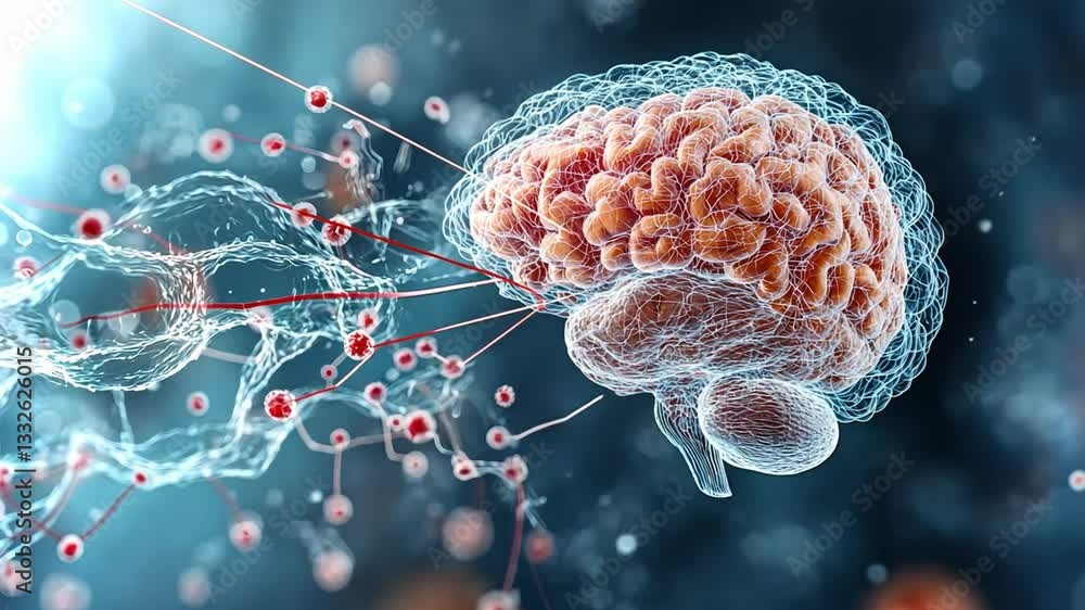 Poster understanding neural connections in the human brain with a focus on synaptic activity
