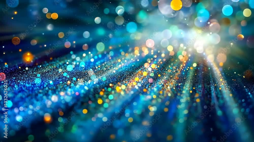Aufkleber colorful bokeh lights create a vibrant atmosphere in a dynamic abstract design