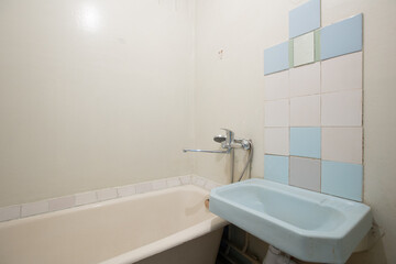 modern bathroom room with toilet and washing machine