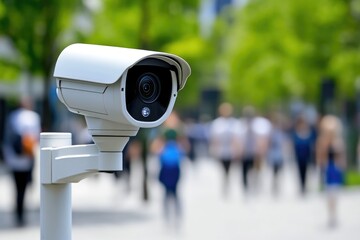 Surveillance Cameras Watching Over Public Spaces