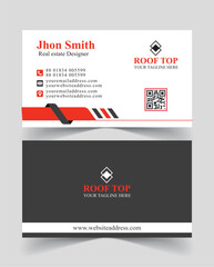 Vector print ready real estate visiting card design template