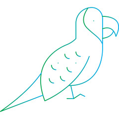 Parrot icon single vector illustration