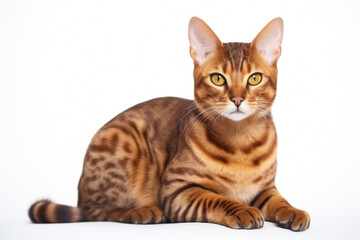 Fototapeta premium cat Arabian Mau on light background