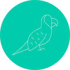 Parrot icon single vector illustration