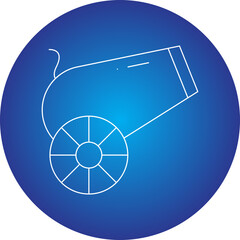 Cannon icon single vector illustration
