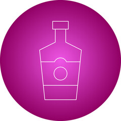 Bottle of Rum icon single vector illustration