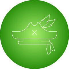Pirate Hat I icon single vector illustration