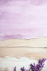 Soft pastel hues create serene landscape, enhanced by delicate l