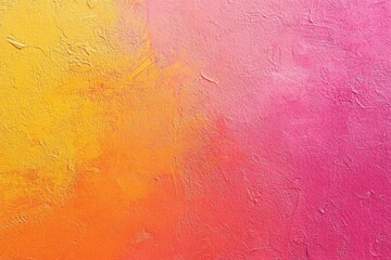 Obraz premium Pink orange and yellow gradient background with grainy texture for wide web header and vibrant colors banner design