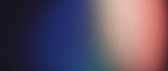 Dark blue pink black abstract grainy background, with a glowing vibrant color gradient, noise texture perfect for poster banner wallpaper and cover design