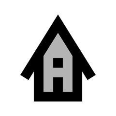 House with Letter A
