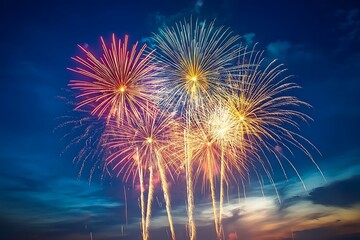 Radiant Fireworks Celebration Burst Spectacle