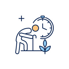 Retirement Time Icon for Planning Retirement.
