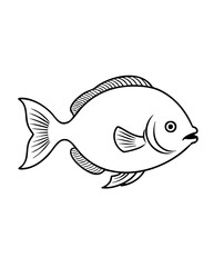 Tropical Fish – Vector Illustration - Clipart