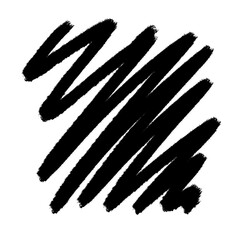 charcoal textured curly pattern scribbles