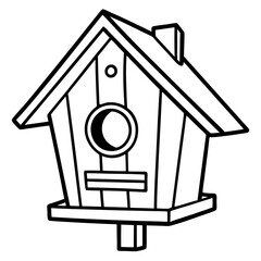 Simple and Stylish Birdhouse Outlines