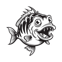 Tribal tiger tattoo animal vector illustration with a wild big cat head design