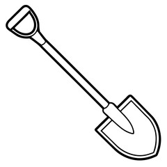 Simple Shovel Icon Vector Art