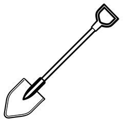 Simple Shovel Icon Vector Art