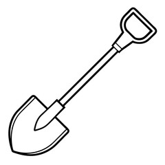 Simple Shovel Icon Vector Art